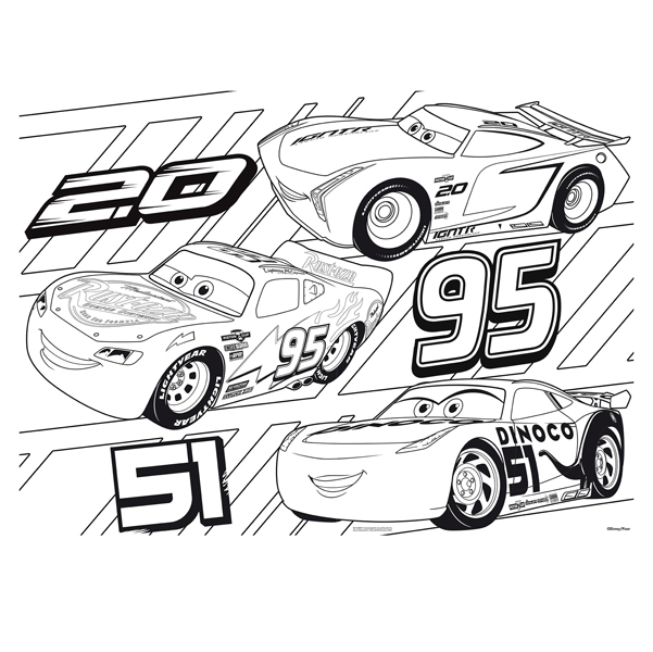 Puzzle Maxi ''Disney Cars 3 Challenge'' - 60 pezzi - Lisciani
