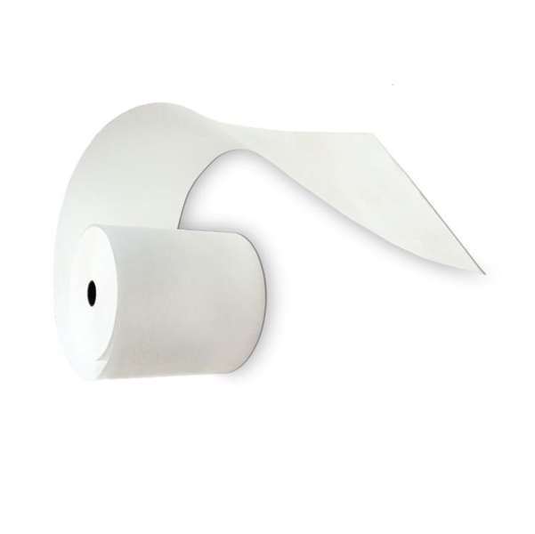 Rotolo per POS e carte di credito - carta termica BPA free - 57 mm x 18 mt - 48 g/m2 - diametro esterno 38 mm - anima 12 mm - Rotolificio Pugliese - blister 10 pezzi