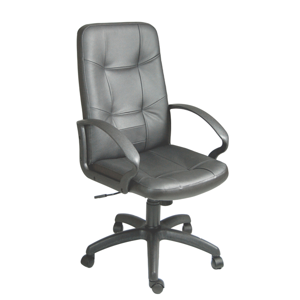 Poltrona direzionale Auriga P - similpelle - nero - Unisit