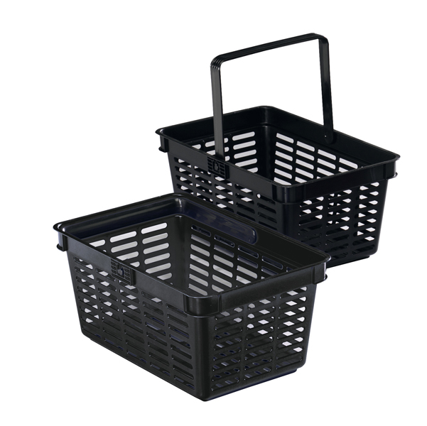 Shopping Basket - 40 x 30 x 25 cm - 19 lt - Nero - Durable