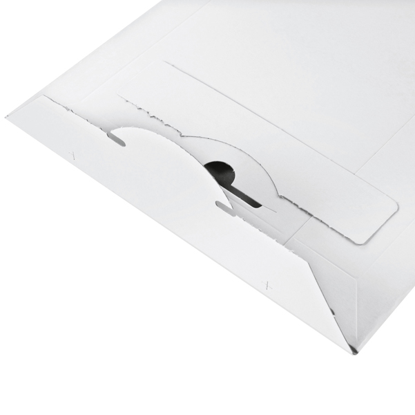 Busta a sacco - in cartone - chiusura autoadesiva - C4 - 235 x 310 x 30 mm - bianco - Colompac