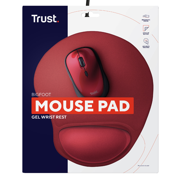Tappetino mouse BigFoot - rosso - Trust