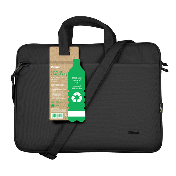 Borsa per notebook Bologna - ecocompatibile - da 16'' - nero - Trust