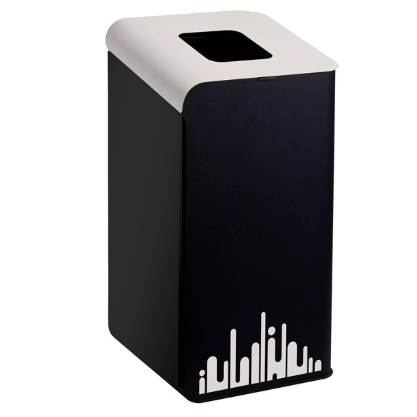 Gettacarte Rubik Evo - per raccolta differenziata - 80 L - bianco - Medial