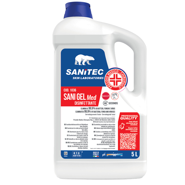 Sani gel med - igienizzante mani - 5 lt - Sanitec