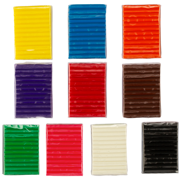 Pasta Pongo - panetto 50 gr - colori assortiti - Giotto - conf.10 pezzi