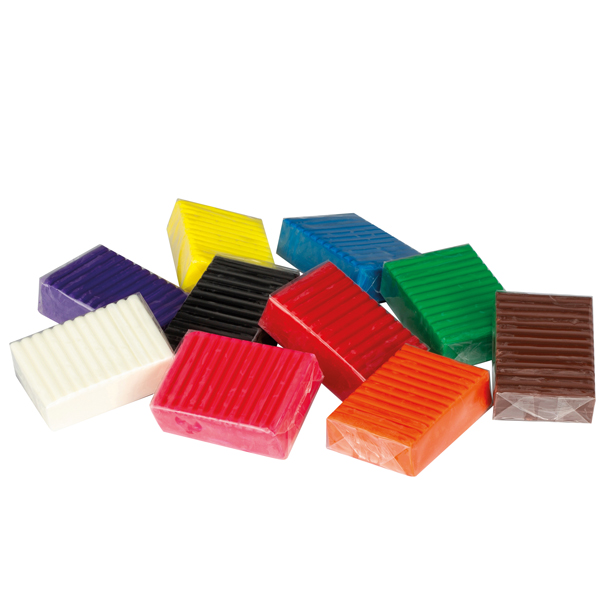 Pasta Pongo - panetto 50 gr - colori assortiti - Giotto - conf.10 pezzi