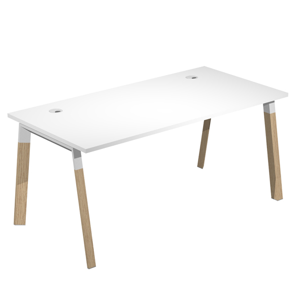 Scrivania Woody Superior - 140 x 80 x 72,5 cm - piano bianco - Artexport