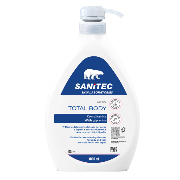 Sapone Total Body - con glicerina - 1 Lt - Sanitec