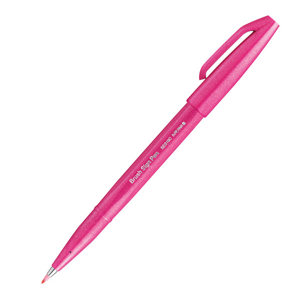 Pennarello Brush Sign Pen - colori assortiti - Pentel - conf. 12 pezzi