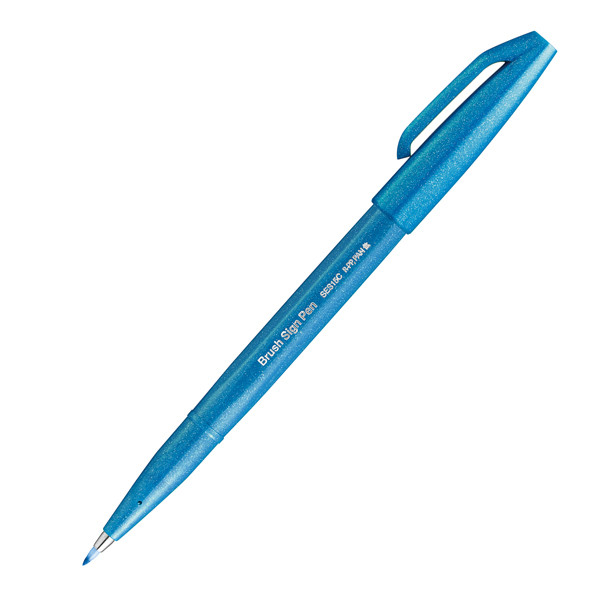 Pennarello Brush Sign Pen - colori assortiti - Pentel - conf. 12 pezzi