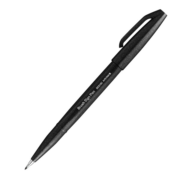 Pennarello Brush Sign Pen - colori assortiti - Pentel - conf. 12 pezzi