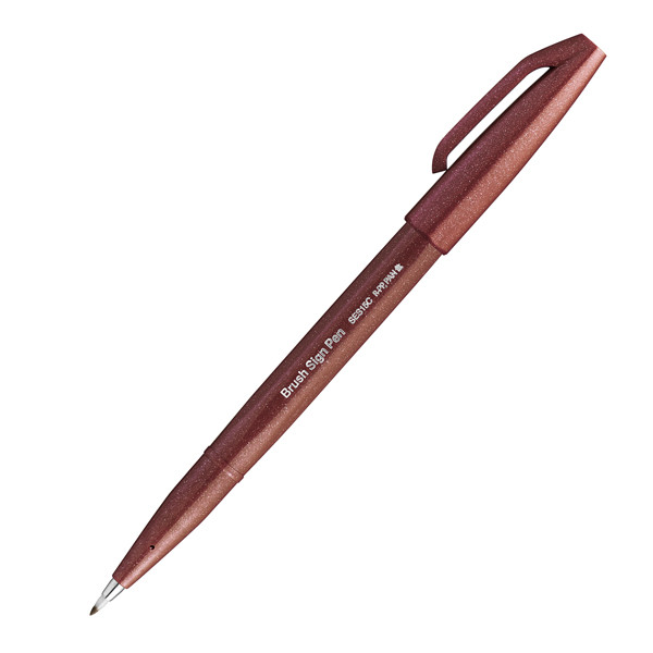 Pennarello Brush Sign Pen - colori assortiti - Pentel - conf. 12 pezzi