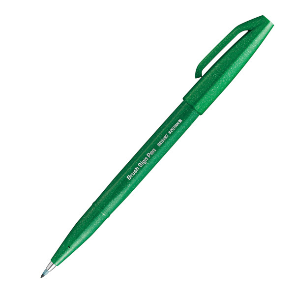 Pennarello Brush Sign Pen - colori assortiti - Pentel - conf. 12 pezzi
