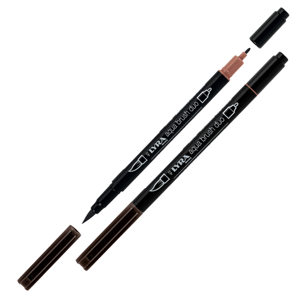 Pennarello Aqua Brush Duo - skin tones - Lyra - conf. 6 pezzi