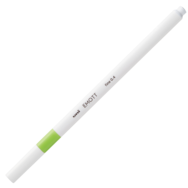 Fineliner Emott - tratto 0.4 mm - verde chiaro - Uni Mitsubishi