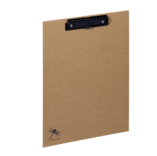 Portablocco Pure - A4 - in cartone - carta kraft - con molla