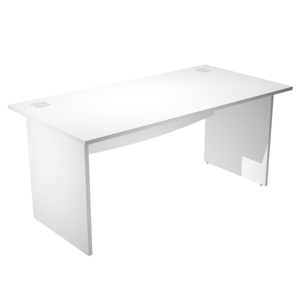 Scrivania Operativa AgorA' Basic - fianchi melaminico - 160 x 80 x H73 cm - bianco - Artexport