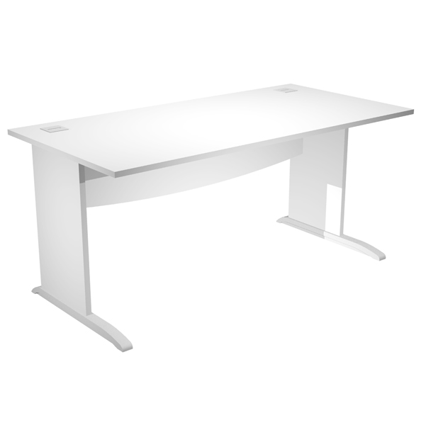 Scrivania Operativa AgorA' Basic - fianchi a L melaminico 180 x 80 x H73 cm - bianco - Artexport