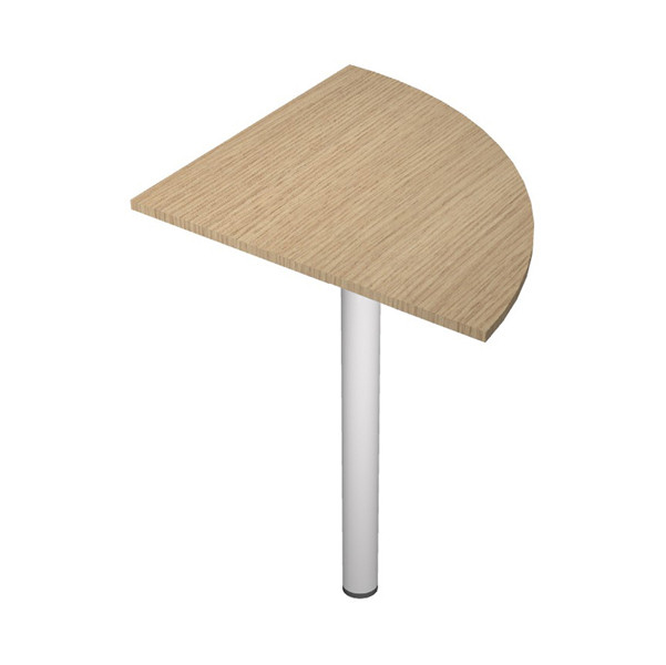 Angolare 90&deg; Agor&agrave; Basic - gamba + supporto - per scrivanie - 80 x 80 cm - rovere