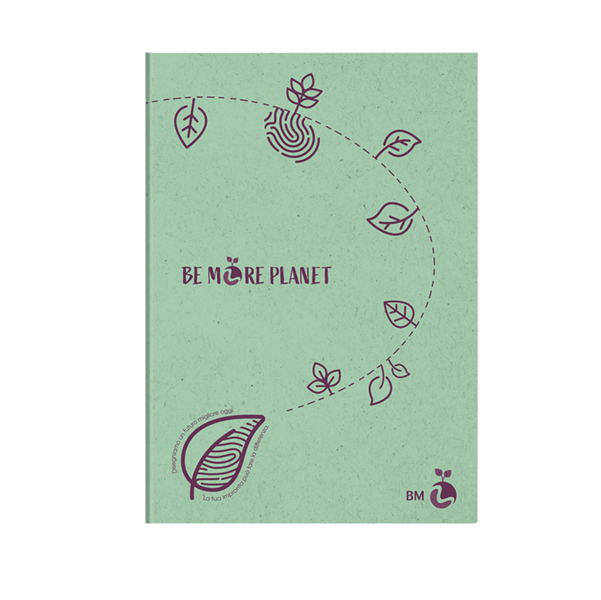 Maxiquaderno Be More Planet - A4 - 1 rigo - 38 fogli - 80 gr - BM