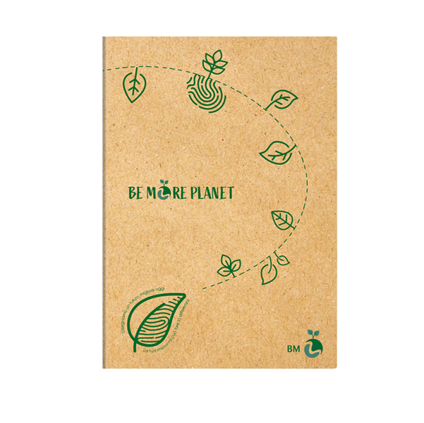 Maxiquaderno Be More Planet - A4 - 1 rigo - 38 fogli - 80 gr - BM