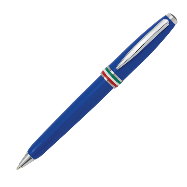 Penna sfera Aldo Domani - punta M - fusto azzurro italia - Monteverde
