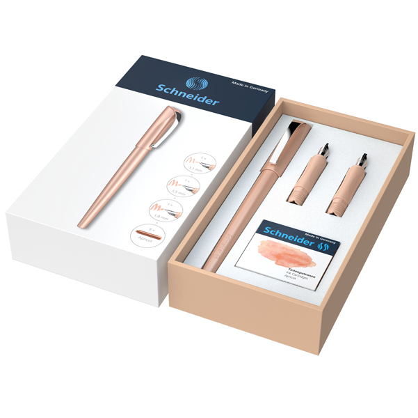 Set penna stilografica Callissima - 3 punte intercambiabili incluse - fusto albicocca - Schneider