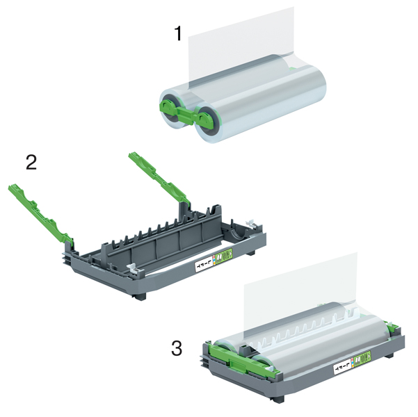 Cartuccia ricaricabile - struttura con film incluso - 100 micron - lucido - per plastificatrice Foton 30 - GBC