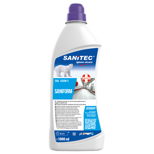 Detergente profumato Saniform - per superfici dure - 1000 ml - Sanitec