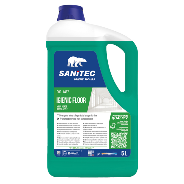 Detergente Igienic Floor - mela verde e bacche - 5 lt - Sanitec