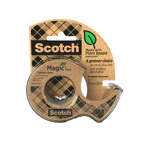 Natro adesivo Magic 900 - green - in chiocciola - 19 mm x 20 m - Scotch
