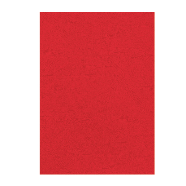 Copertine per rilegatura - A4 - cartoncino groffrato semilpelle - 240 gr - rosso - Fellowes - conf.100 pezzi