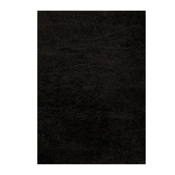 Copertine per rilegatura - A4 - cartoncino groffrato semilpelle - 240 gr - nero - Fellowes - conf.100 pezzi