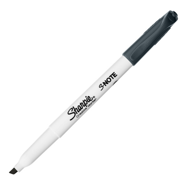 Pennarello S-Note - punta scalpello - colori assortiti - Sharpie - astuccio 12 pezzi
