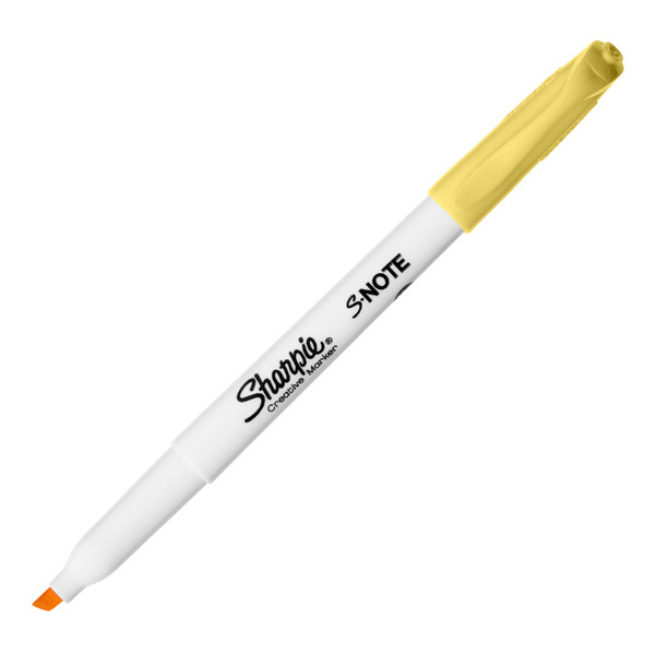 Pennarello S-Note - punta scalpello - colori assortiti - Sharpie - astuccio 12 pezzi