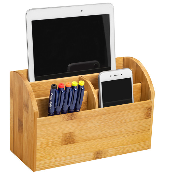 Desk organizer Silva - 100% bamb&ugrave; naturale - Cep