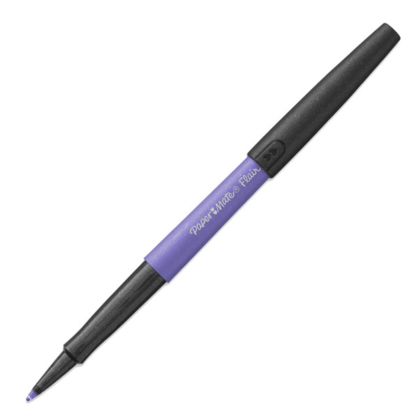 Pennarello Flair Nylon - punta feltro - 1,10mm - colori assortiti Metallic - Papermate - conf. 6 pezzi