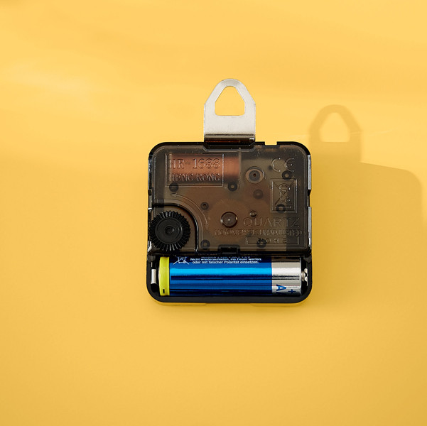 Orologio da parete Cosy - silenzioso - vetro - giallo - Leitz