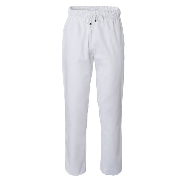 Pantalone da cuoco Plutone - taglia S - bianco - Giblor's