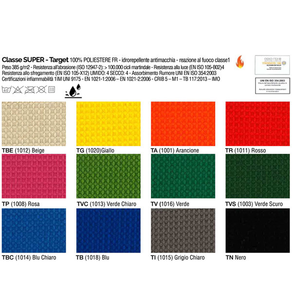 Seduta operativa Hubble HUHU - tessuto Target - braccioli regolabili - blu - Unisit