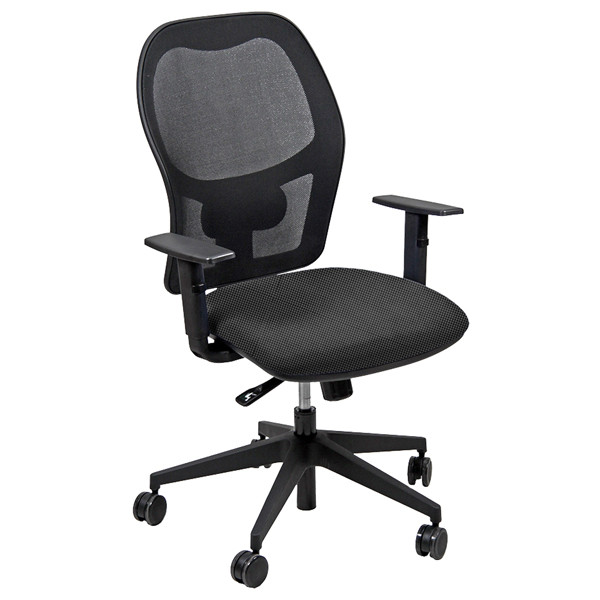 Seduta operativa Hubble HUHU - tessuto Fashion - braccioli regolabili - grigio chiaro - Unisit