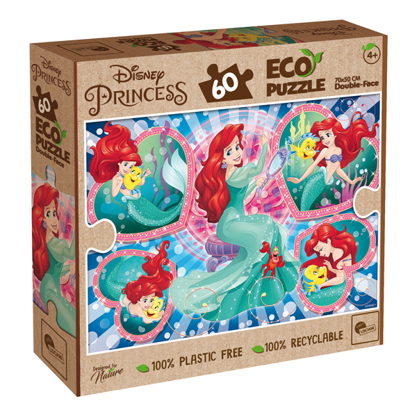 Puzzle maxi eco ''Disney Little Mermaid'' - 60 pezzi - Lisciani