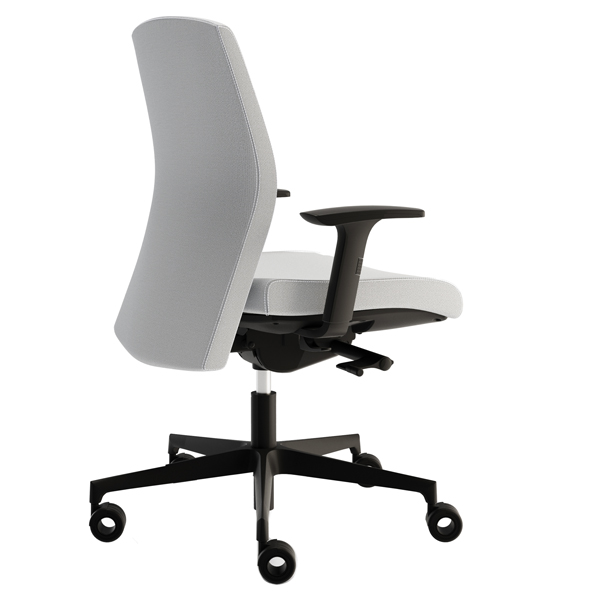 Poltrona direzionale Nordik - con braccioli regolabili - grigio - Unisit