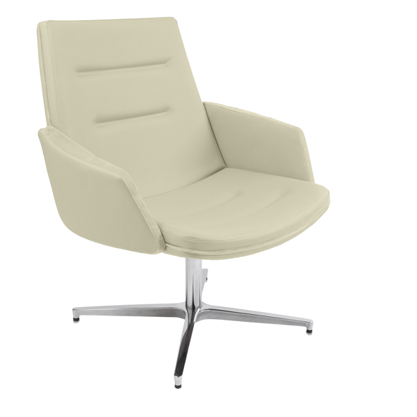 Poltrona direzionale Master - con braccioli inclusi - panna - Unisit