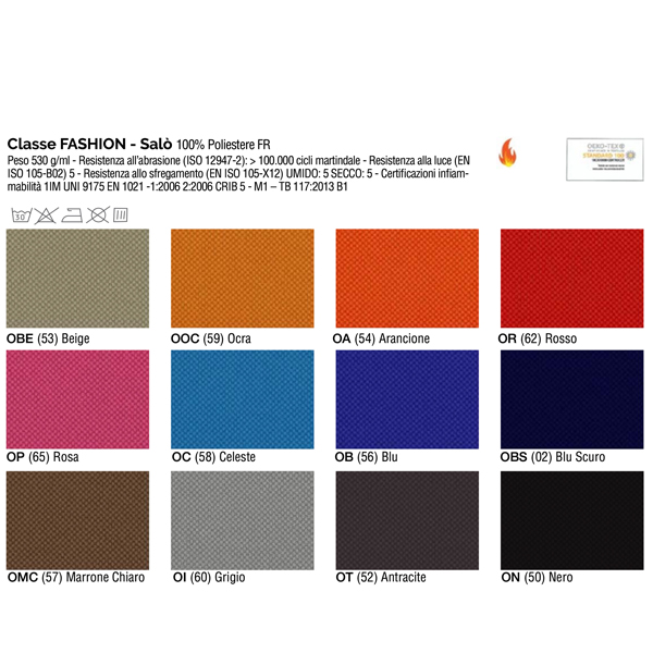 Poltrona semidirezionale Light LLN - con braccioli regolabili - rosso - Unisit