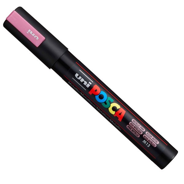 Marcatore Uni Posca PC5M - con coperchio argento - punta media - colori assortiti - Uni Mitsubishi - gift box 18 pezzi