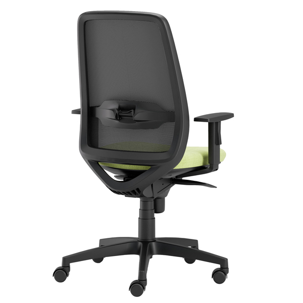 Seduta operativa Tullio TUA - con braccioli regolabili - verde mela - Unisit