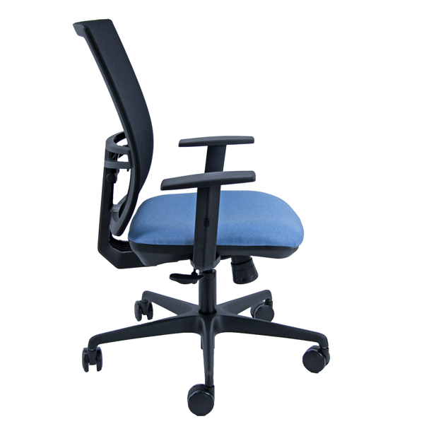 Seduta operativa Combo CMB - con braccioli regolabili - celeste - Unisit