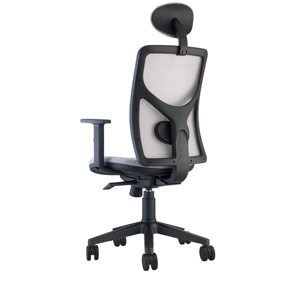 Seduta operativa Pentagon Y10 PENAPG - con braccioli regolabili e poggiatesta - grigio/grigio - Unisit